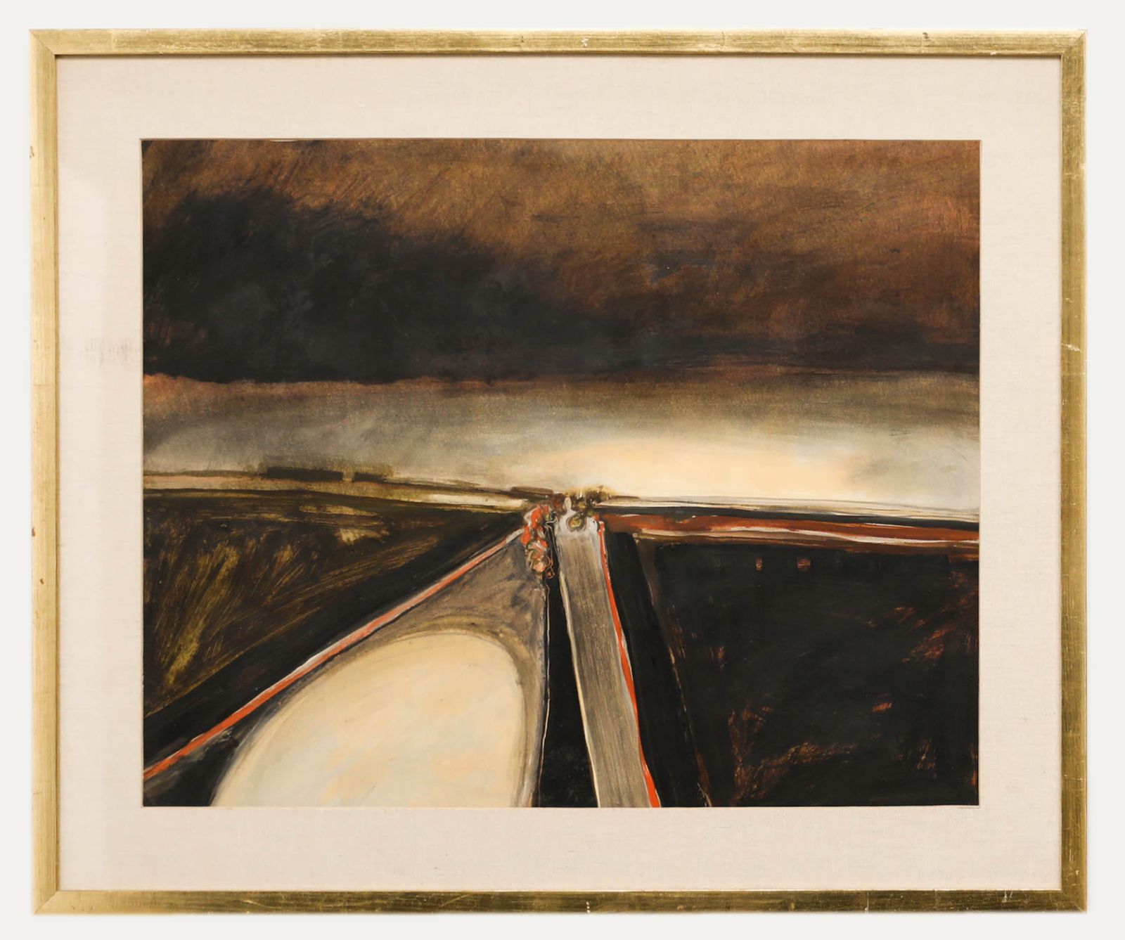 Attrib. Janet Monks (B.1939) Framed 20th Century Mixed Media, The Runway