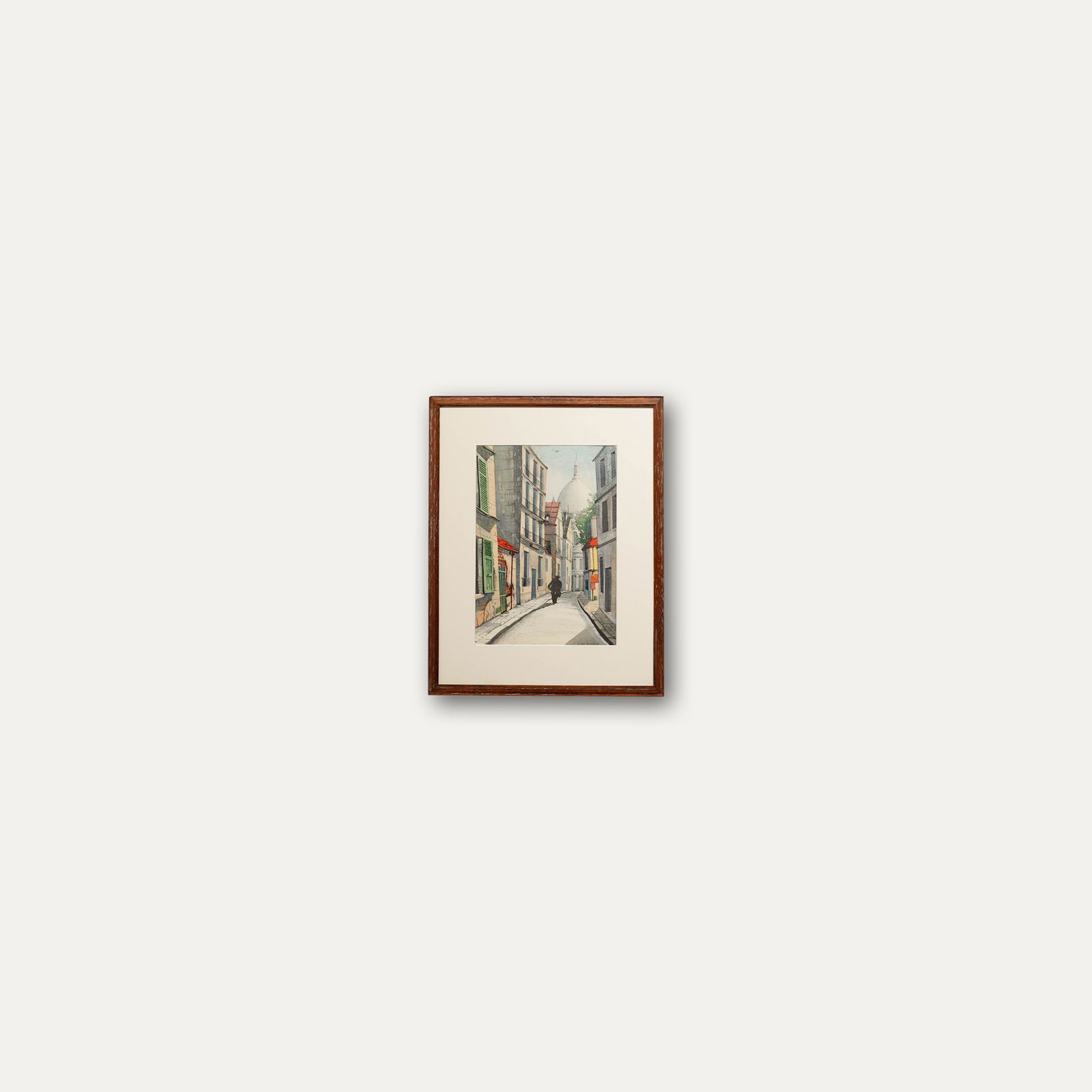 John Weston 20th Century Watercolour, Walking To The Scare Coeur photo buy