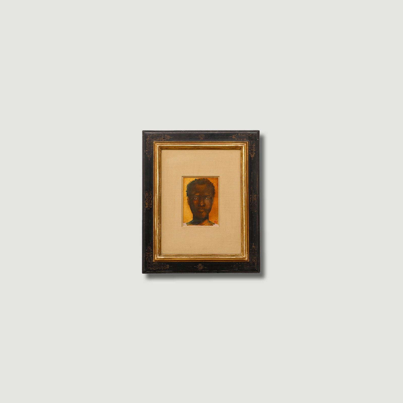 Framed 20th Century Watercolour Portrait Of A Young Man photo buy