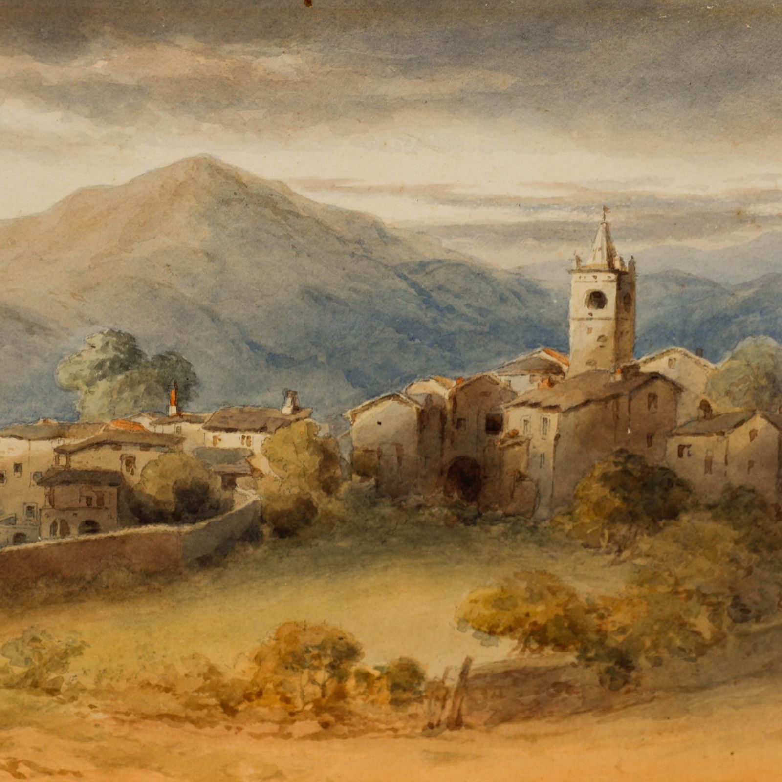 James A. Shearman (1833 1922) Framed Late 19th Century Watercolour, Cutigliano photo Art