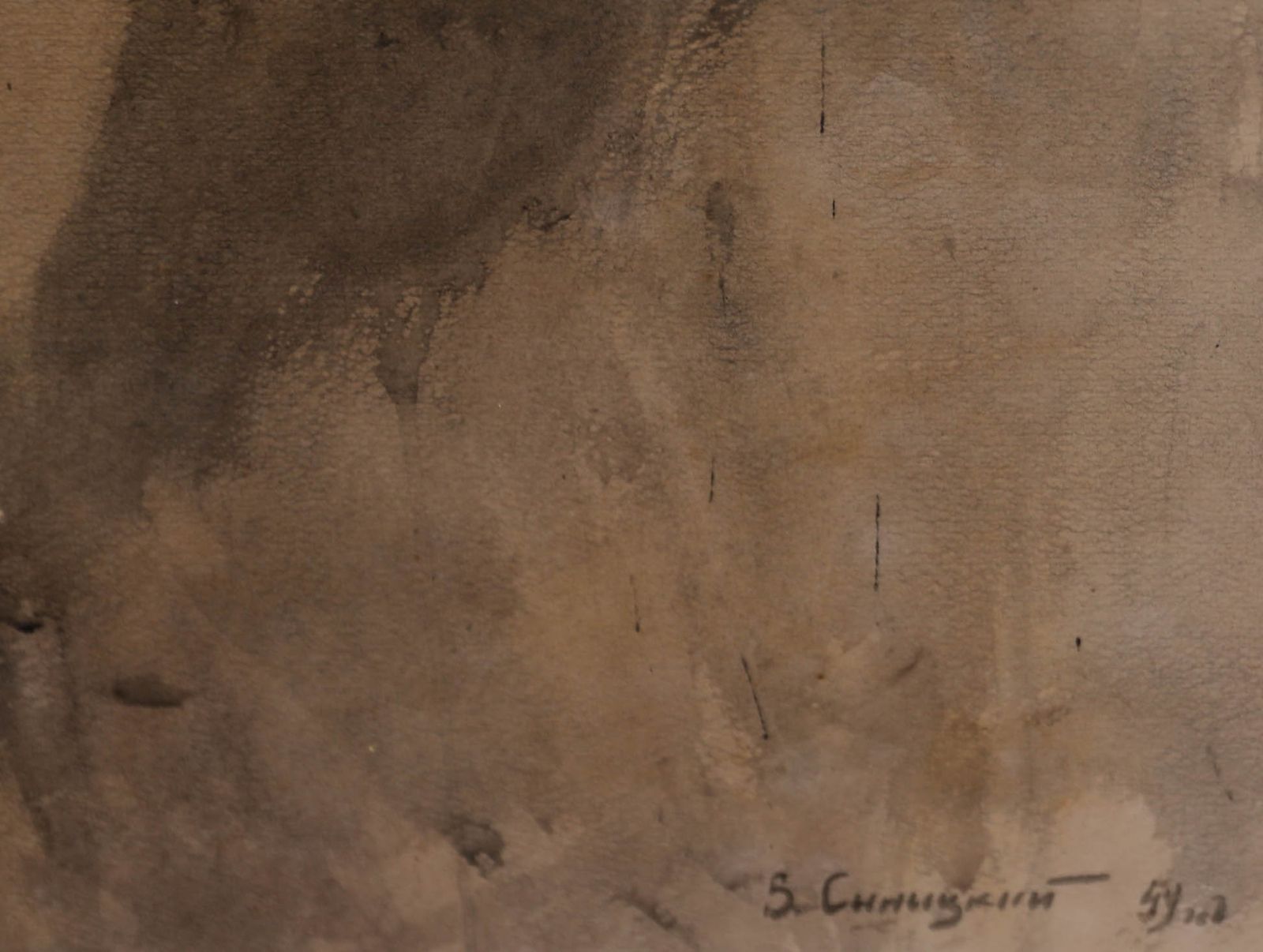 Vladimir Sinitski (1896 1980)  Watercolour, Woman In Monochrome photo vinterior
