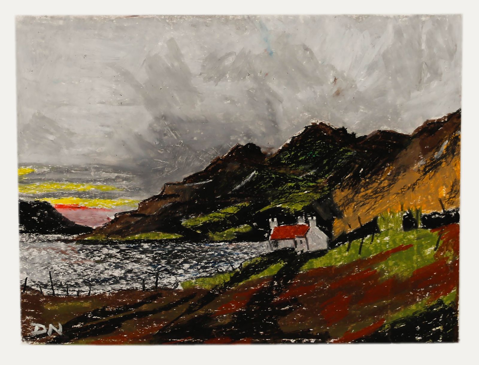 Daniel Nichols Contemporary Pastel, Cottage On The Loch photo furniture