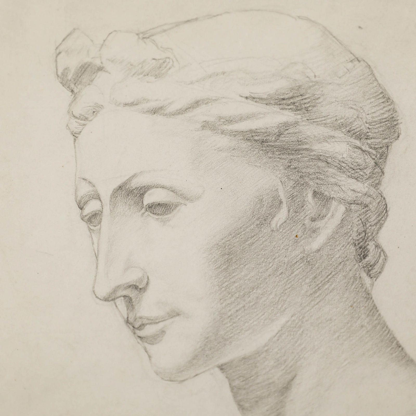 William Kerry Early 20th Century Graphite Drawing, Florence Lady, Donatello photo 111.0
