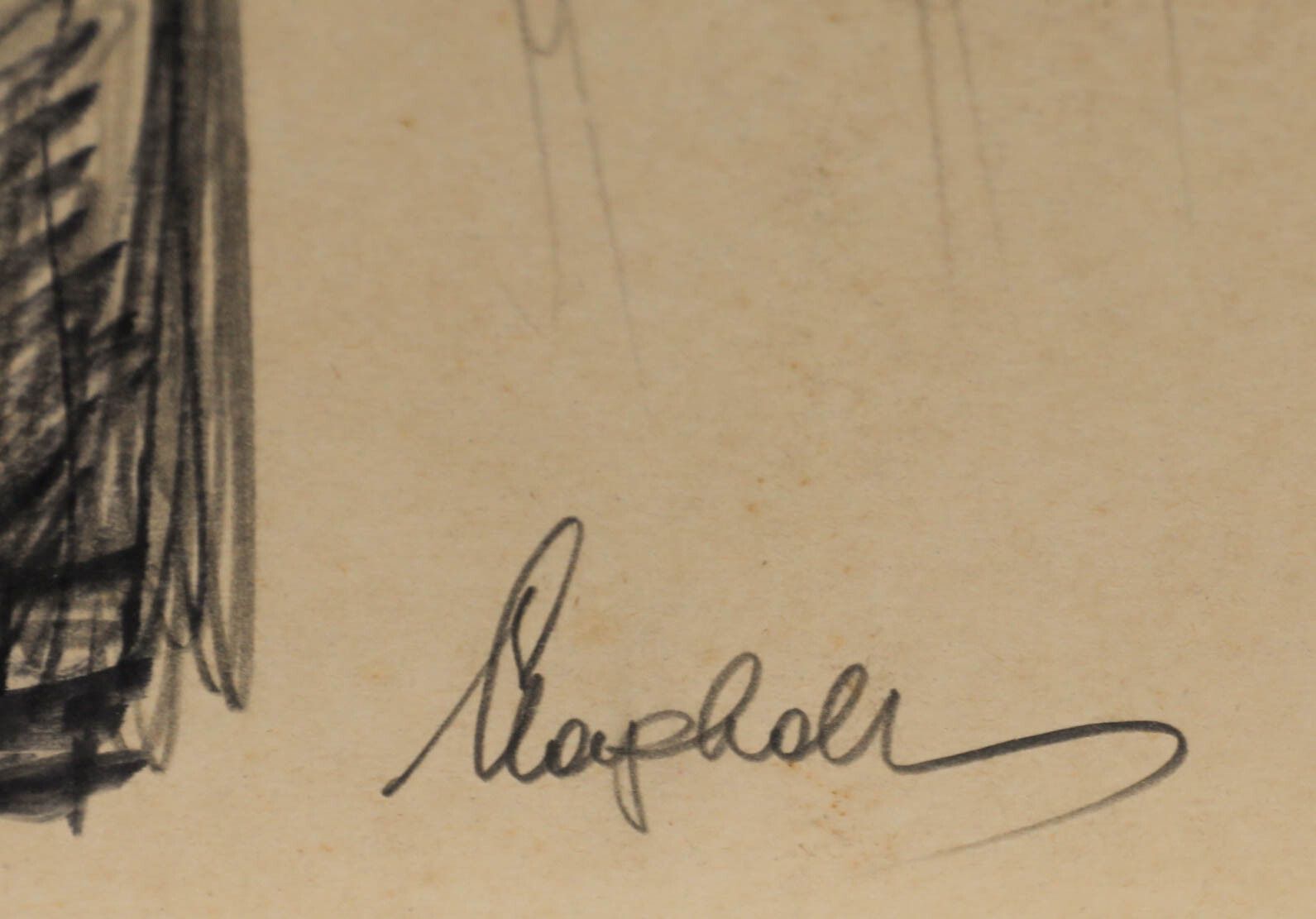 E.P. Clapholt Mid 20th Century Charcoal Drawing, The Shoelace photo 94.0