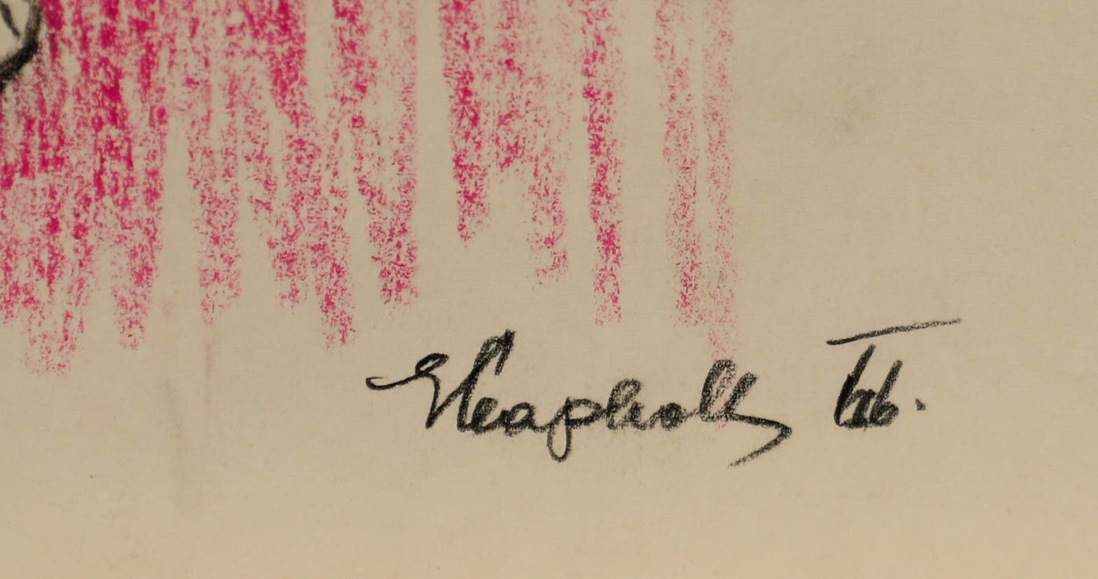 E.P. Clapholt 1966 Pastel, Nude Of Red photo 100.0