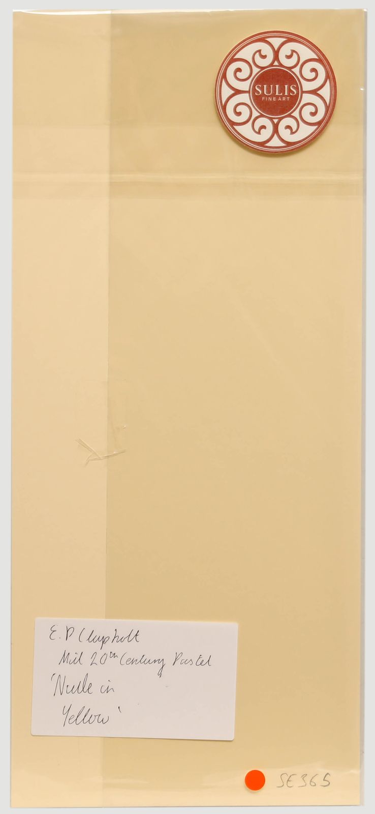 E.P. Clapholt Mid 20th Century Pastel, Nude In Yellow photo for sale