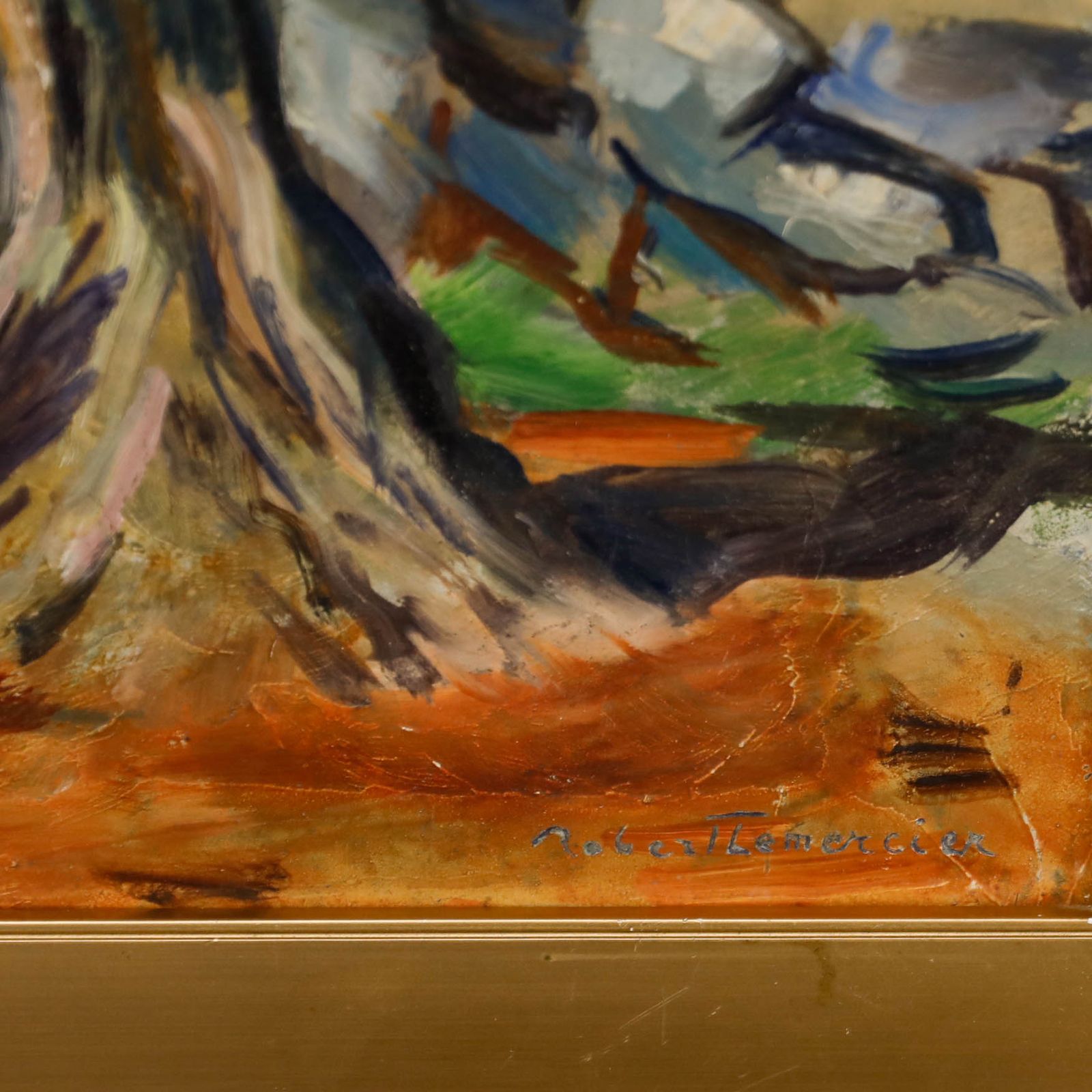 Robert Lemercier (1890 1980) Framed Mid 20th Century Oil, Crooked Pine photo vinterior