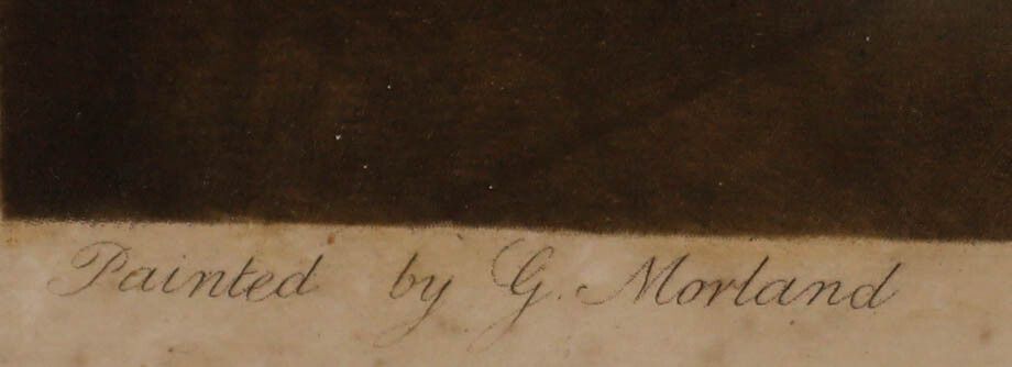 After George Morland (1763 1804) Aquatint, A Visit To The Child At Nurse photo vinterior