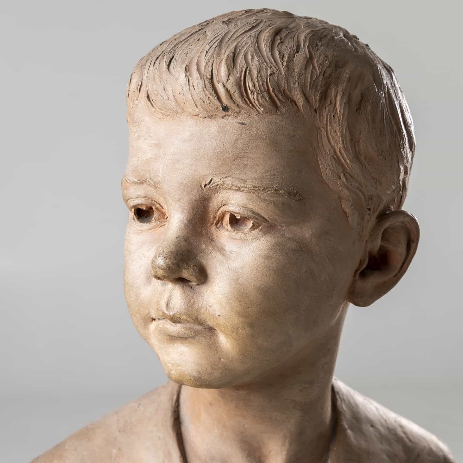 Bust Of A Boy In Terracotta, Signed H.M. Becoré, France, 2nd Half Of The 19th Century photo furniture
