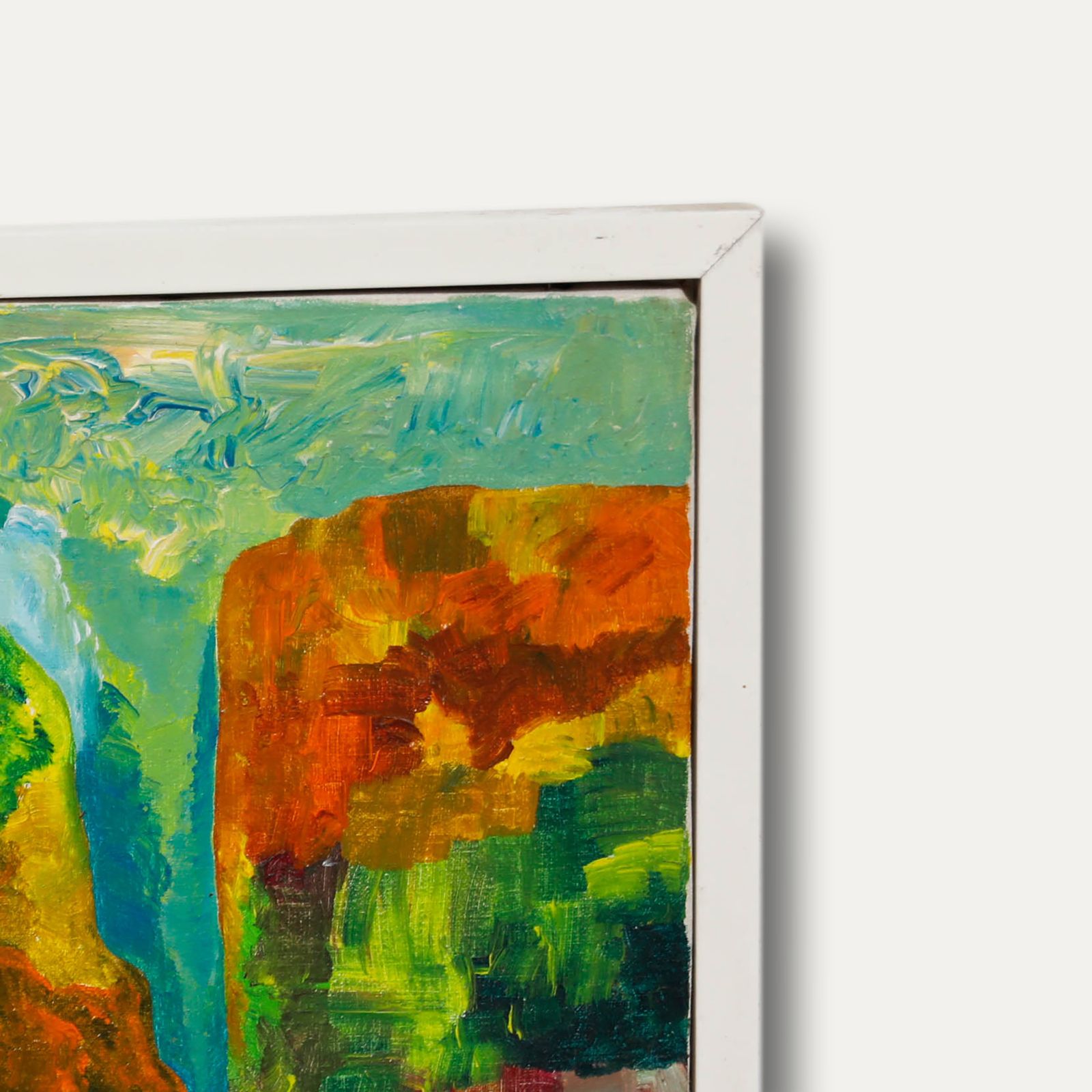 Romero Coddeta Framed 20th Century Acrylic, Landscape No.3 photo 106.0