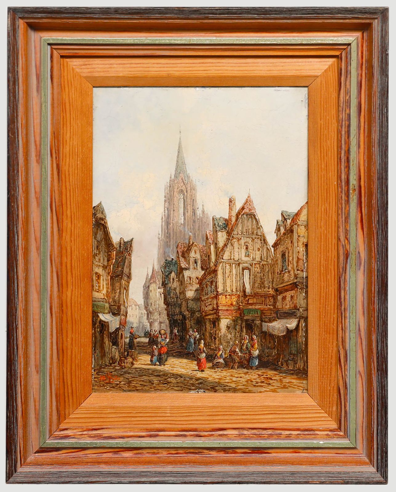 Henry Schafer (1833 1916)  1881 Oil, Chartres, France
