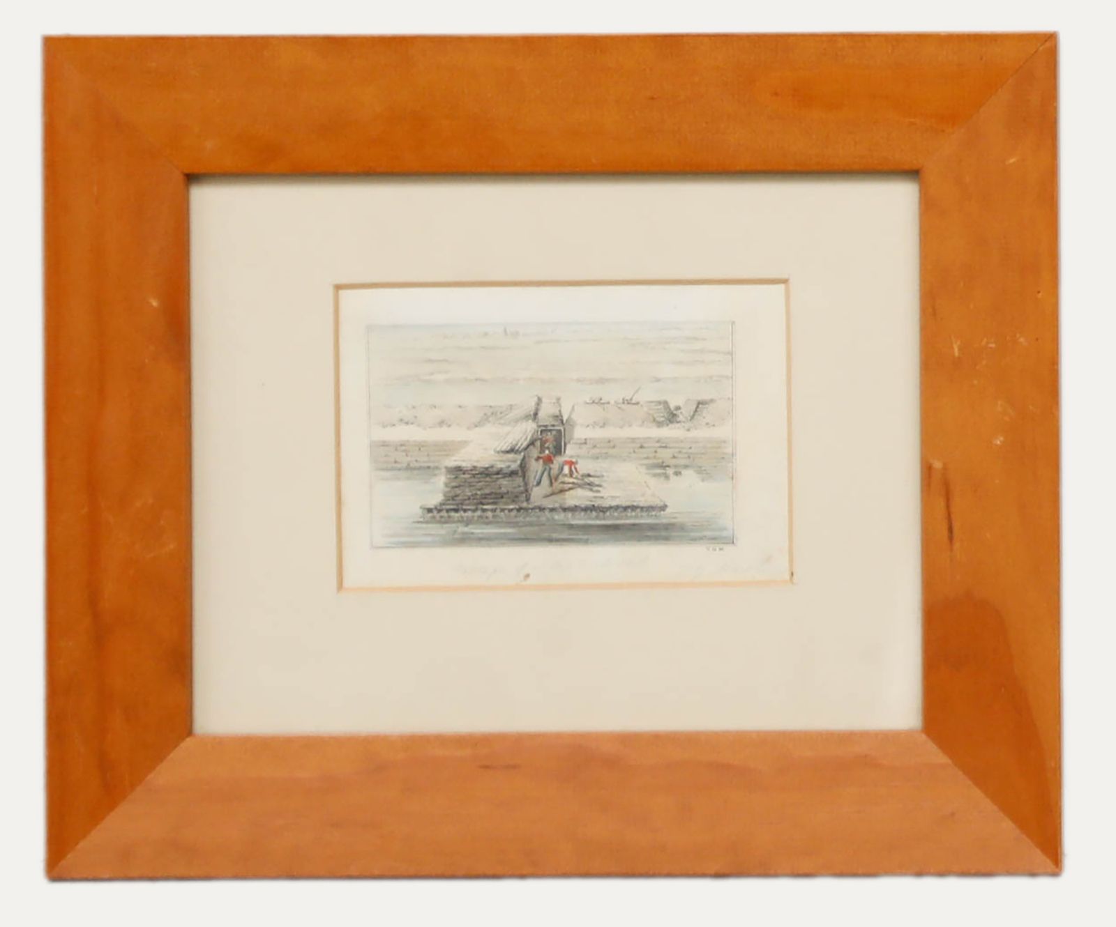J. G. Harlay 19th Century Engraving, Passage Of A Wet Ditch