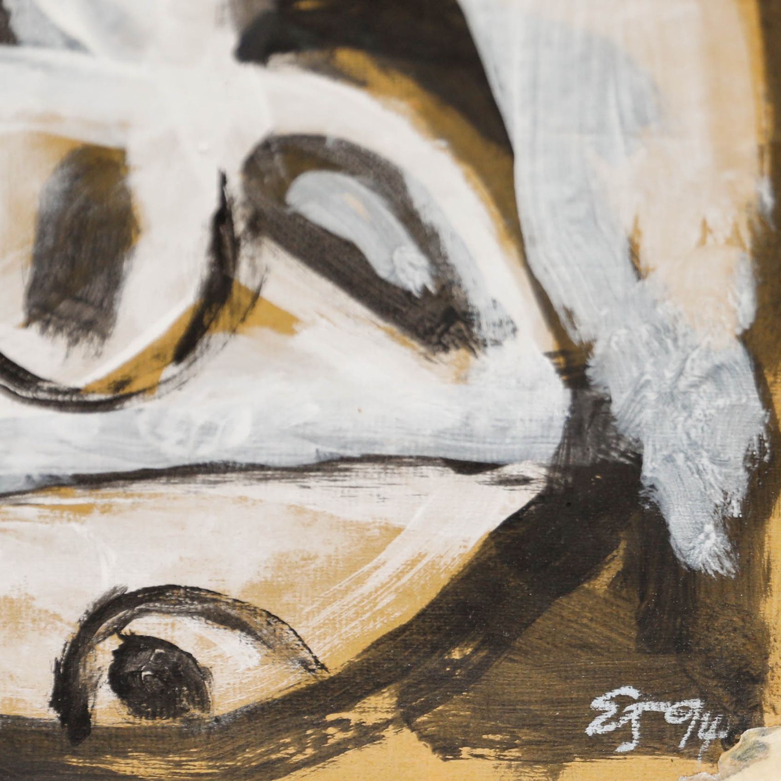 Ewart Johns (1923 2013) 1994 Gouache, Eros And Psyche photo Art