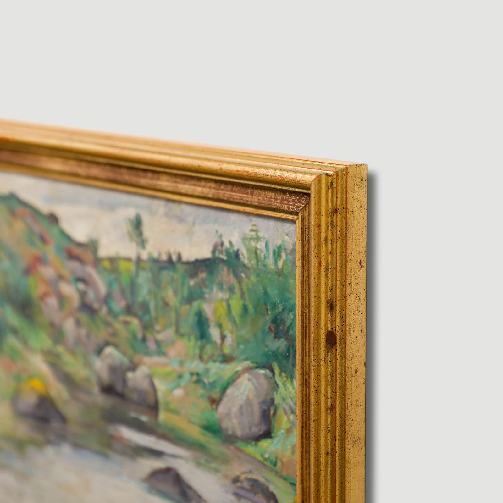 Andre Leon Vivrel (1886 1976) Mid 20th Century Oil, River Bend photo 282.0