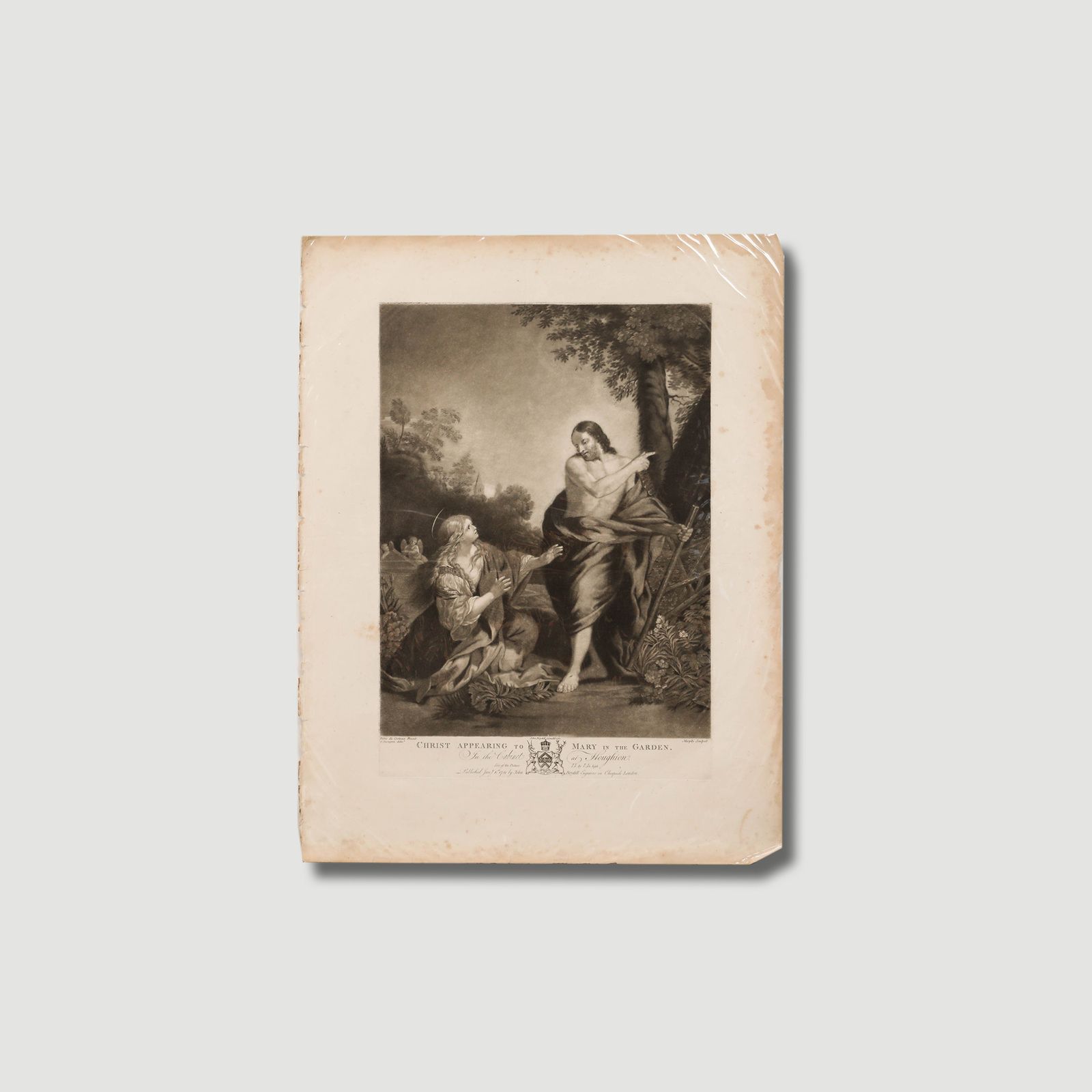 John Murphy (C.1748 C.1820) 1781 Mezzotint, Christ Appearing To Mary photo 285.0