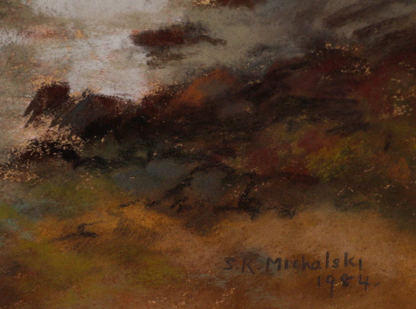 Sheelah R Michalski Framed 20th Century Pastel, Norfolk Coastal Scene photo vinterior