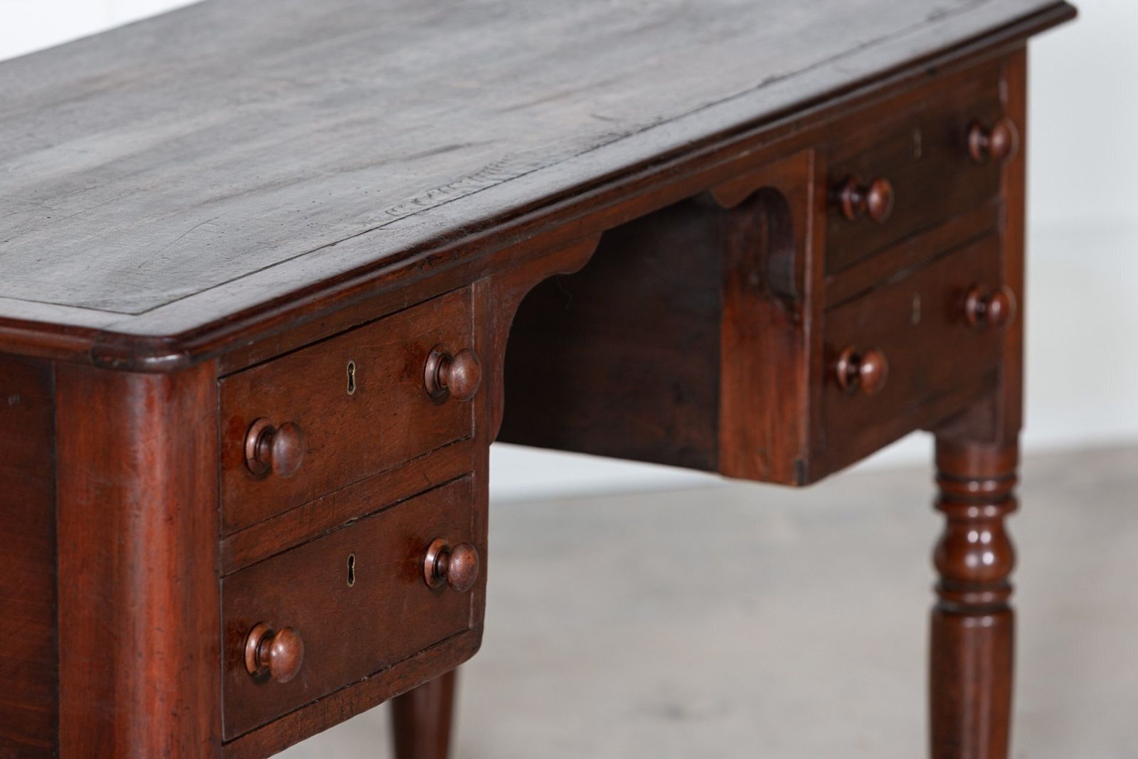 19thc Irish Mahogany Desk, 1800s photo furniture