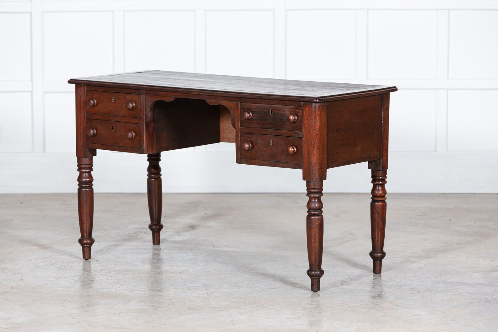 19thc Irish Mahogany Desk, 1800s photo for sale