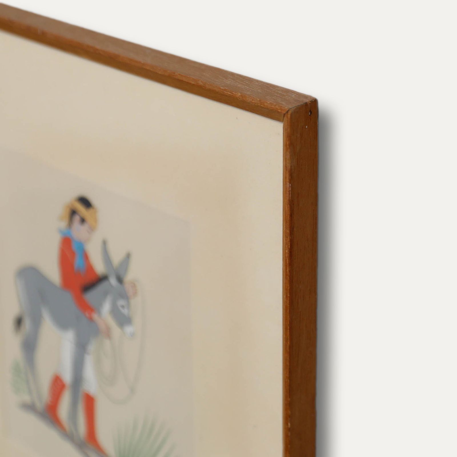 Harrison Begay (1917 2012) Navajo 20th Century Silkscreen, Boy With Donkey photo 121.0