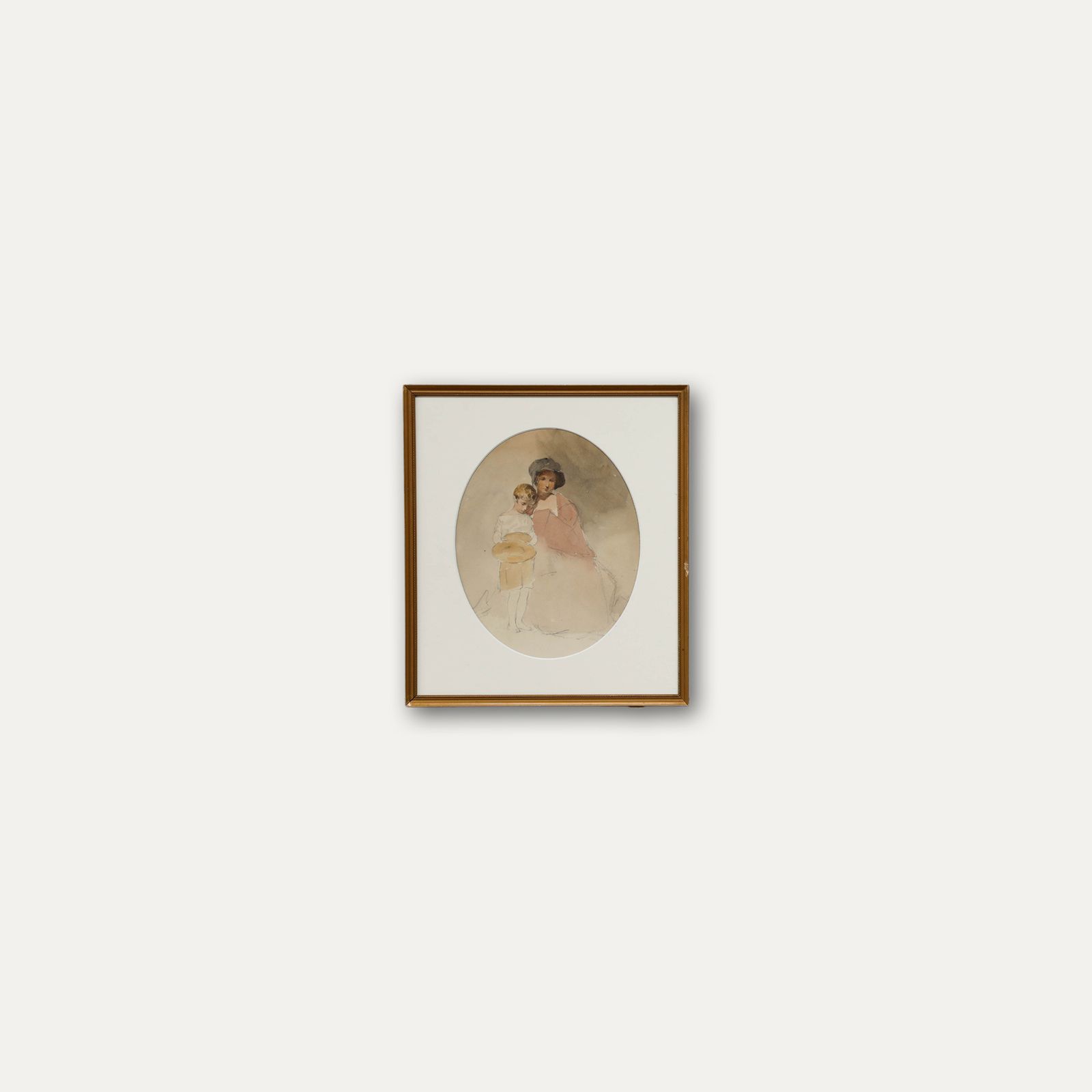 Attrib. William Clarkson Stanfield (1793 1867) Watercolour, Mother & Child photo vinterior