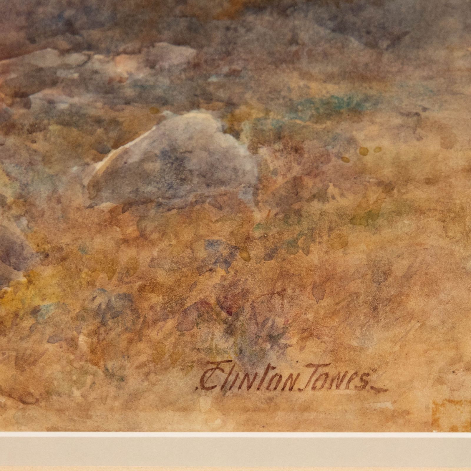 Josiah Clinton Jones (1848 1936) Framed Watercolour, Rocky Mountain Path photo vinterior