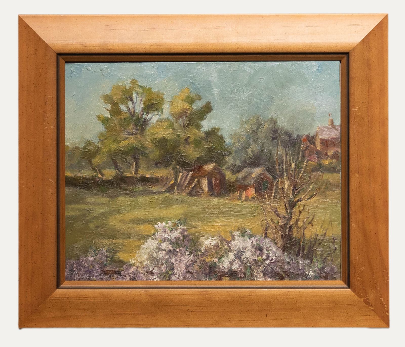 June Bevan (B.1927) 20th Century Oil, End Of The Artist's Garden