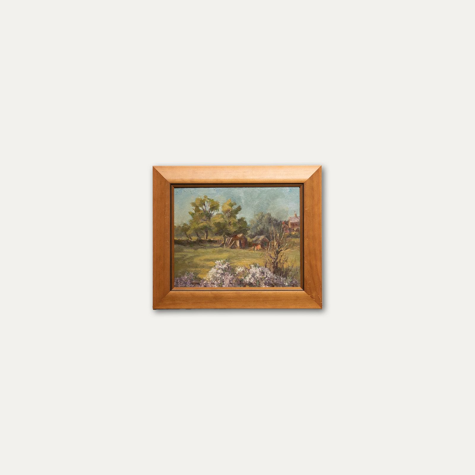 June Bevan (B.1927) 20th Century Oil, End Of The Artist's Garden photo buy