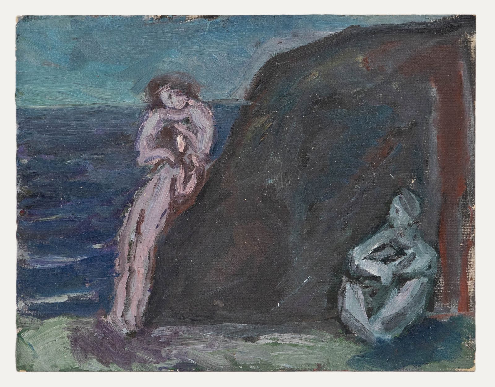 Ivan Bray (B.1967) 20th Century Oil, Coastal Nudes photo furniture