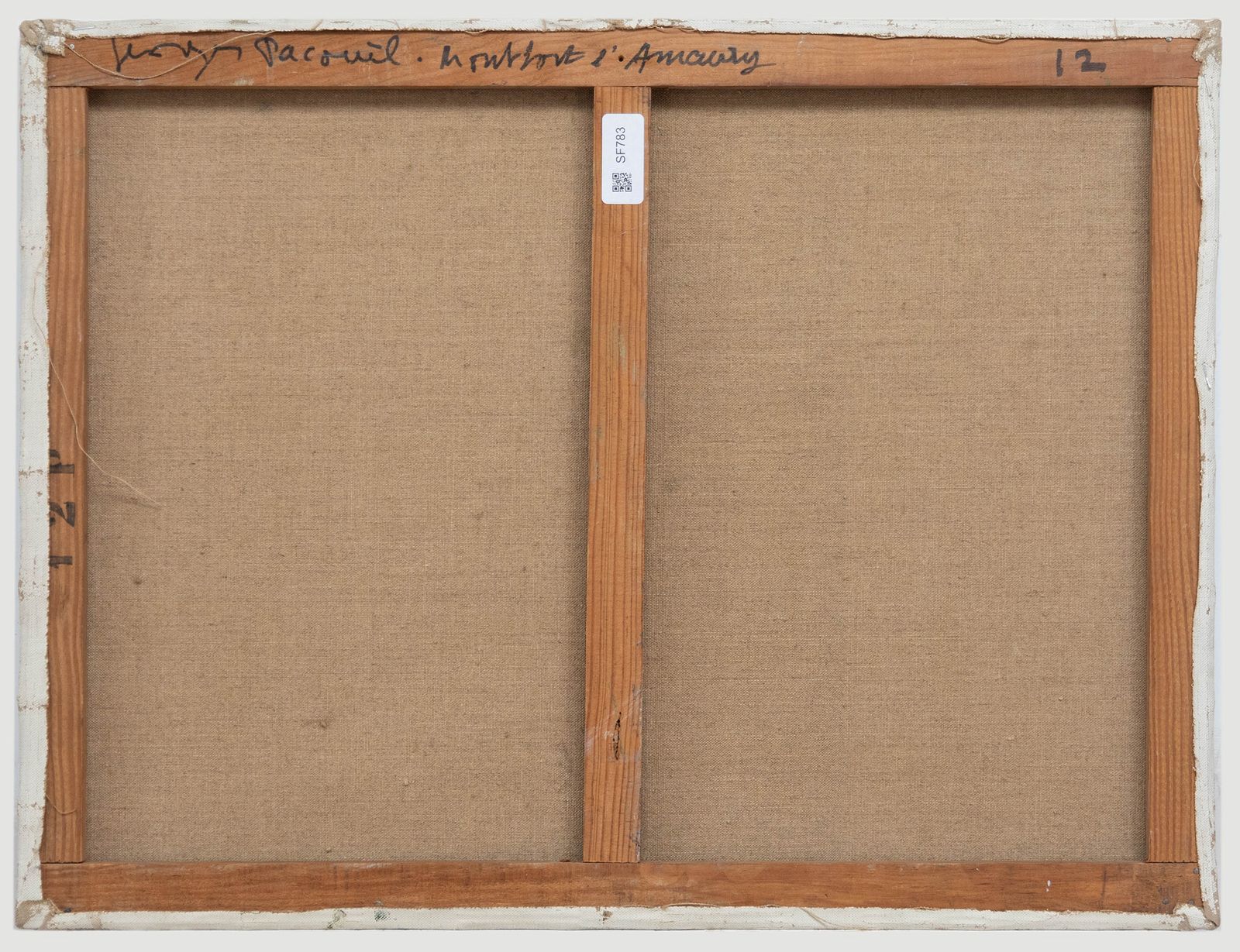 Georges Pacouil (1903 1996) Mid 20th Century Oil, Montfort L'amaury photo for sale