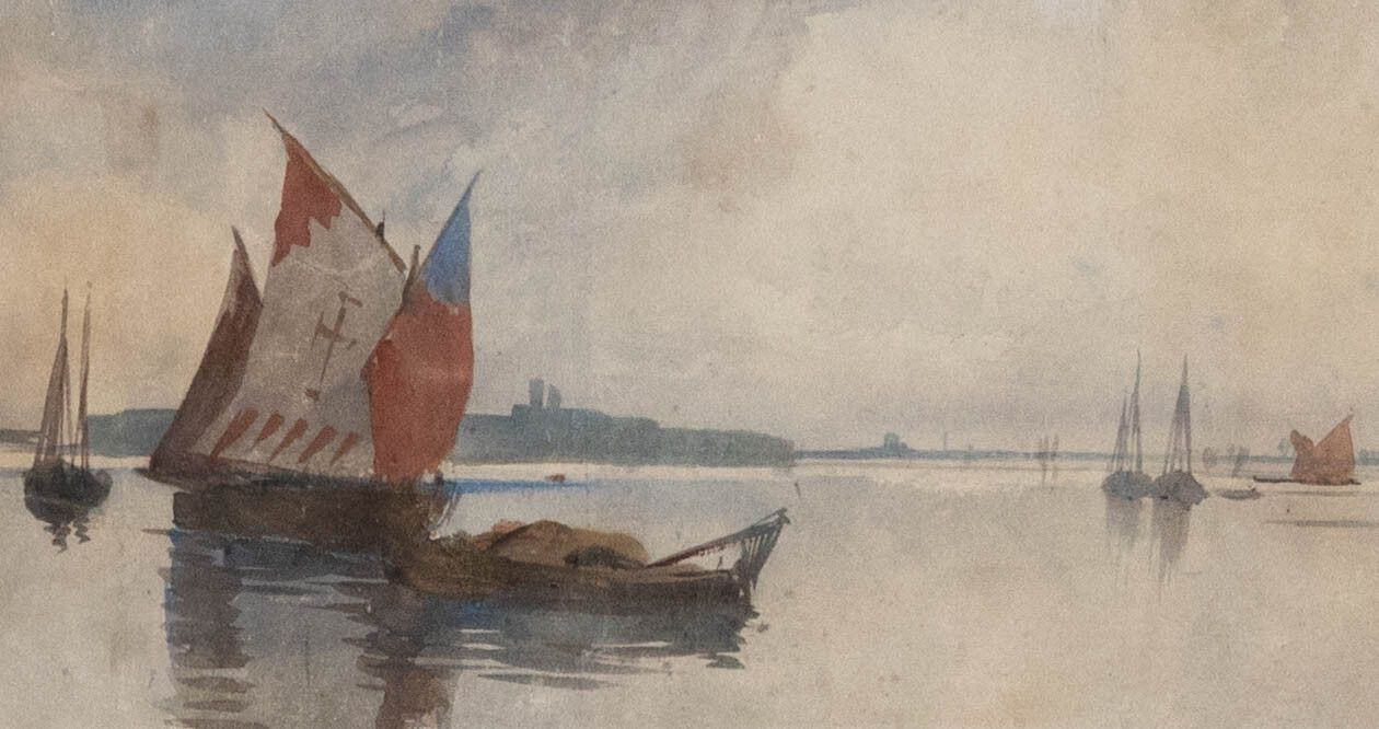 Framed Late 19th Century Watercolour Sailing Boats photo furniture