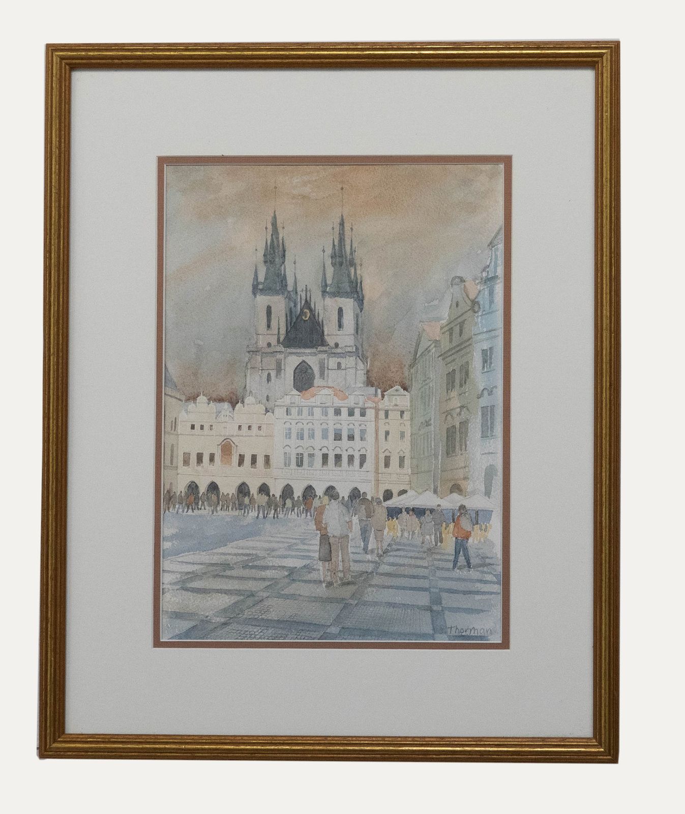 Patricia Thorman Watercolour, Church Of Our Lady Before Týn, Prague