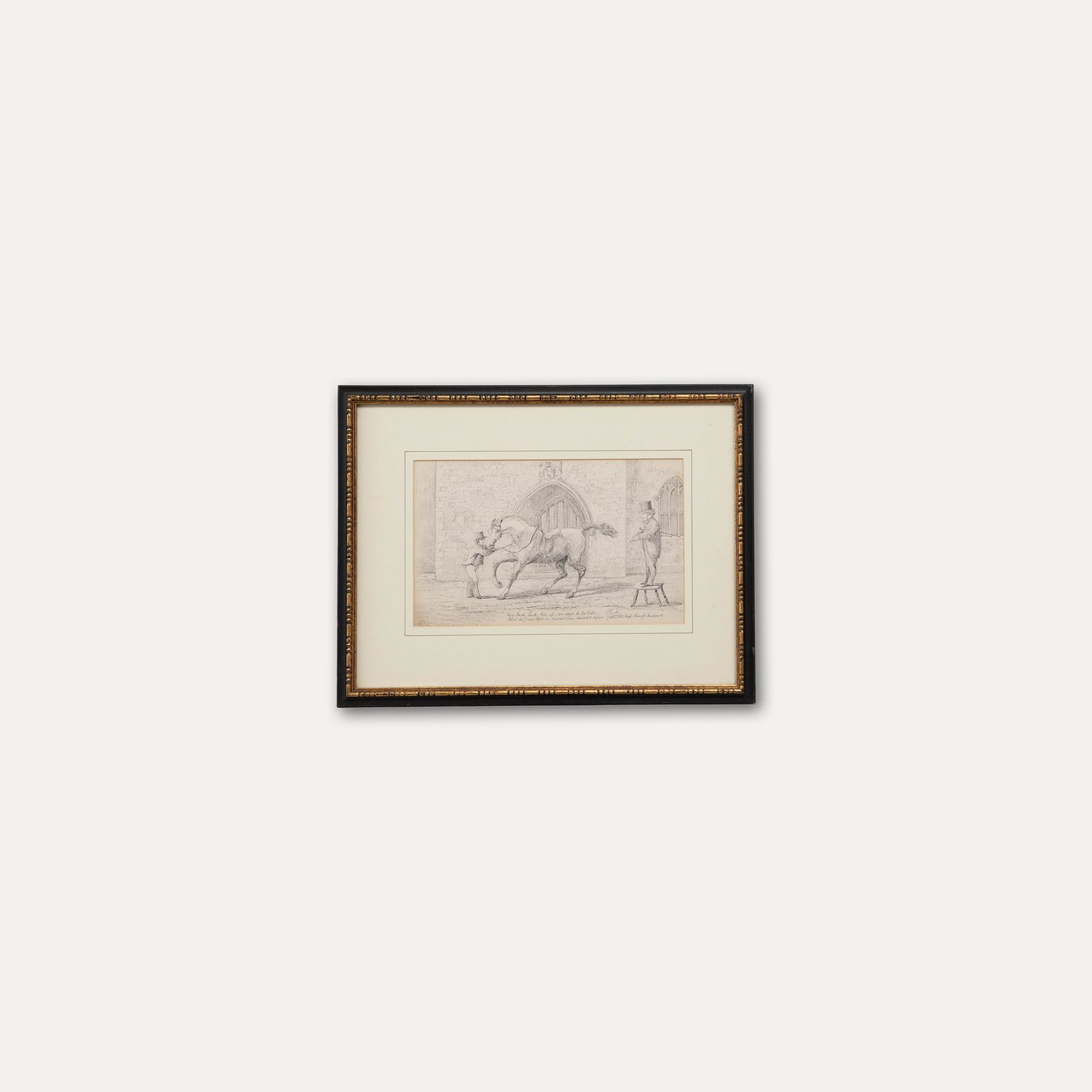 Manner Of George Cruickshank 19th Century Pen & Ink Drawing, Dutch Courage photo vinterior