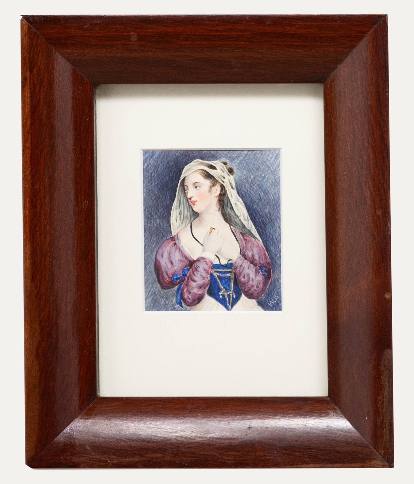 W.B Framed 19th Century Watercolour, Helen Of Troy
