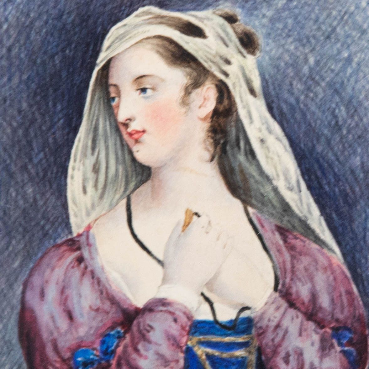 W.B Framed 19th Century Watercolour, Helen Of Troy photo Art
