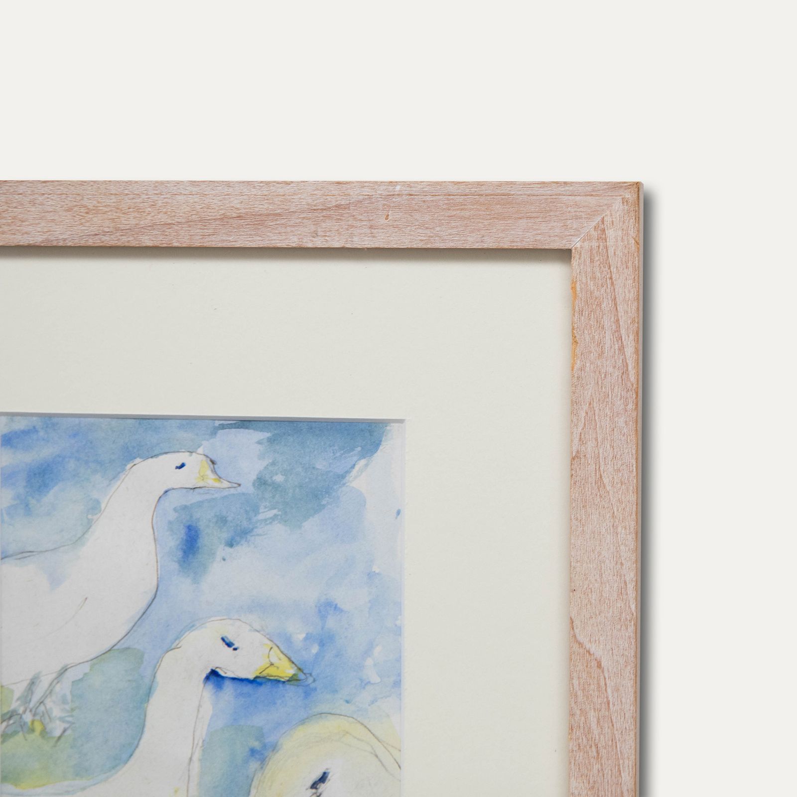 Nan Frankel Framed Contemporary Watercolour, Geese photo 121.0