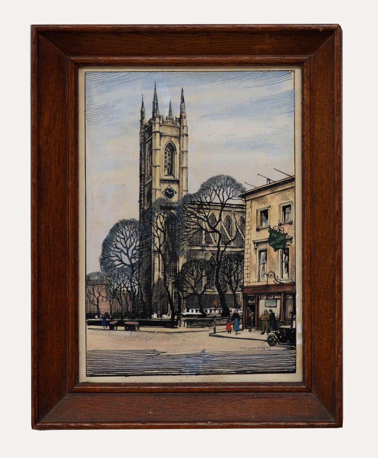 Joseph R. Radcliffe Macculloch (1893 1961) Watercolour, St Luke's, Chelsea