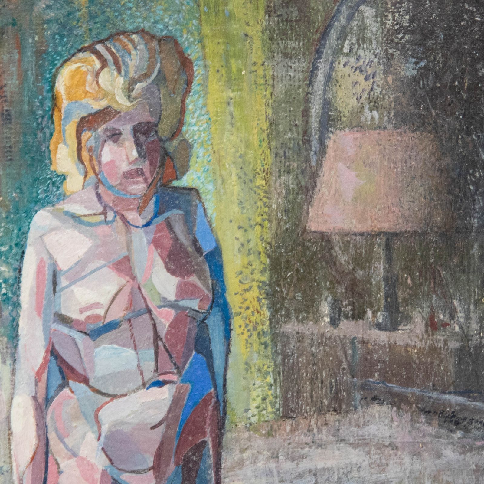 Mid 20th Century Oil Out Of Place photo Art