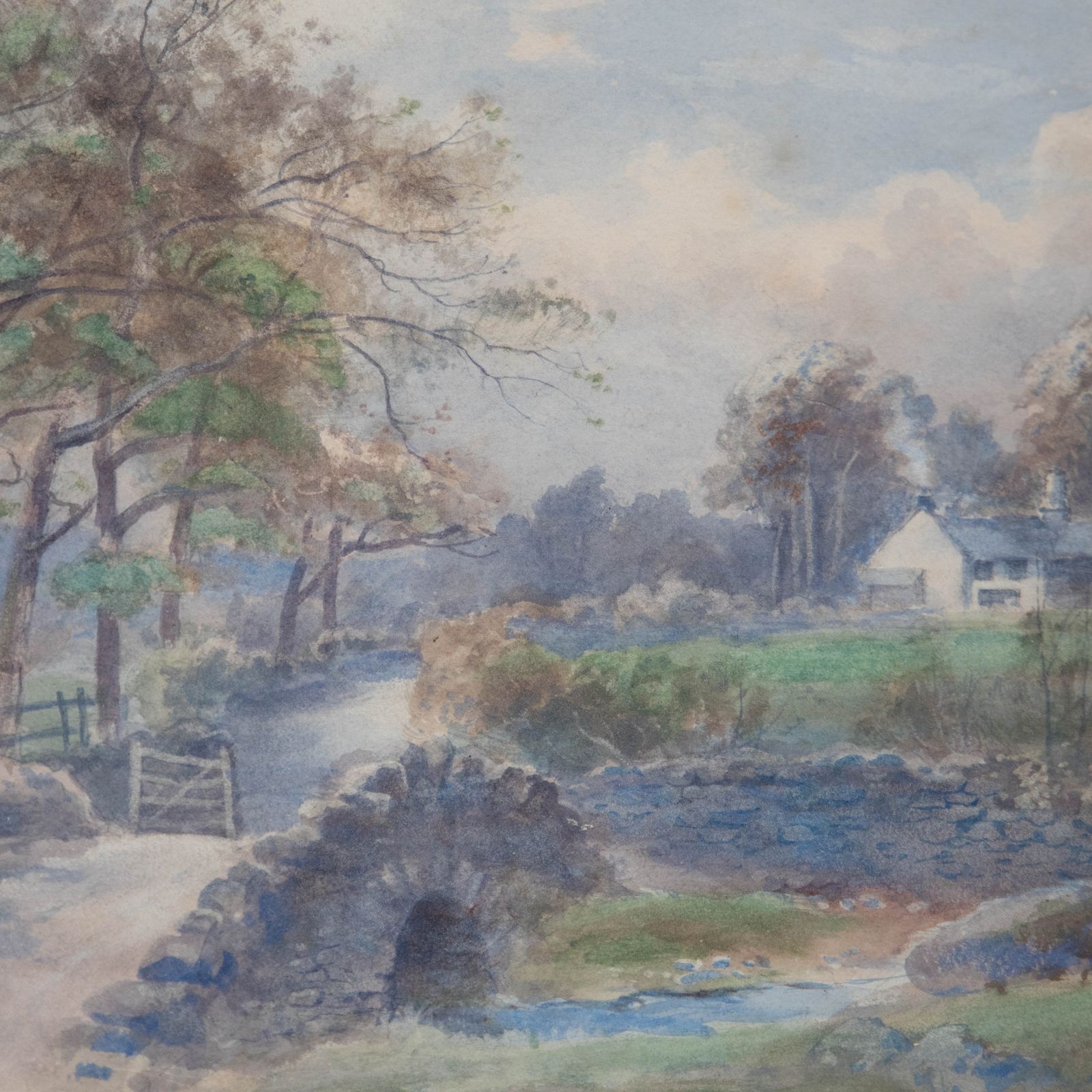 Edward Tucker Jnr (1847 1910) Framed Watercolour, Lake District Stream photo 183.0
