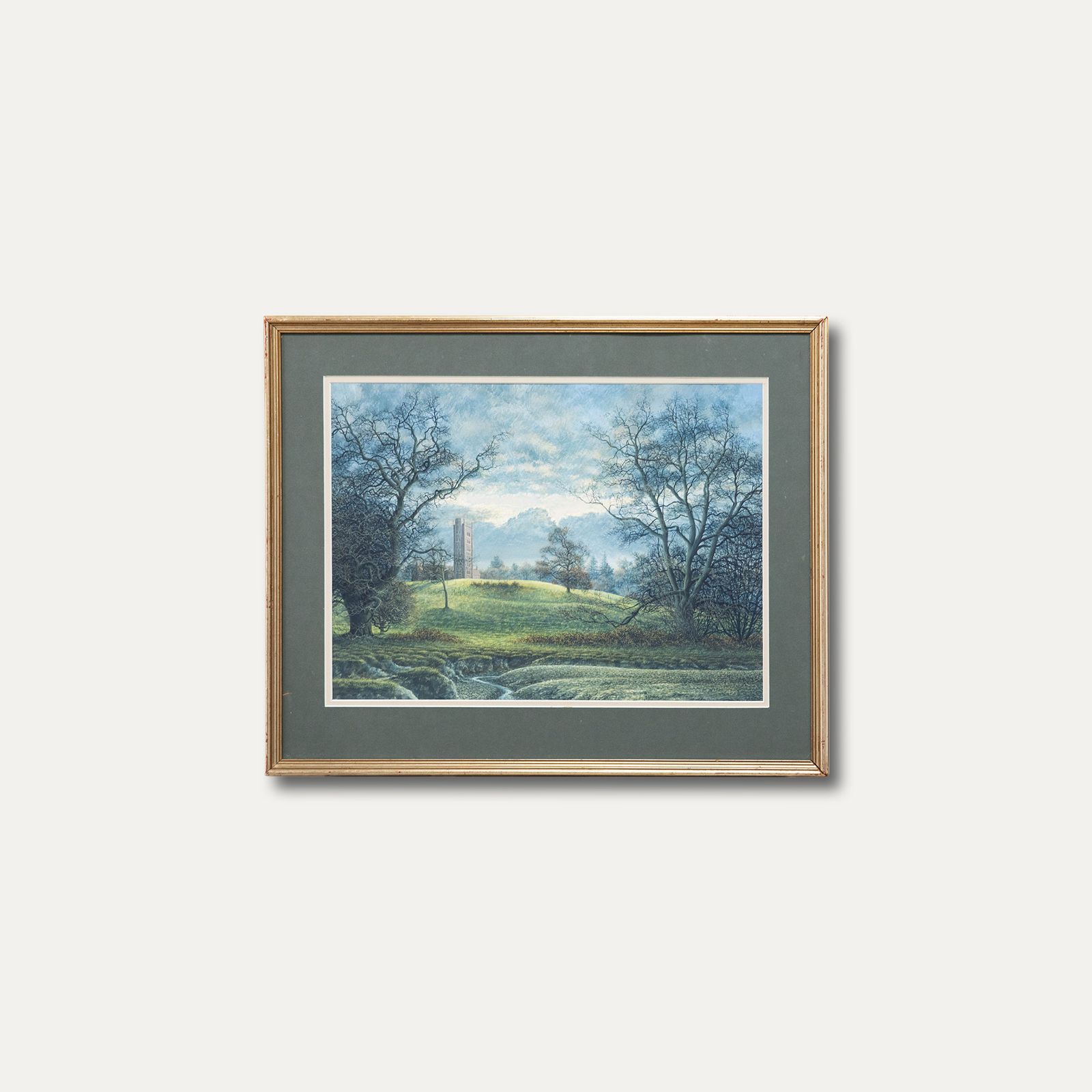 Michael John Pettersson (B.1939) Framed Watercolour, Freston Tower photo vinterior