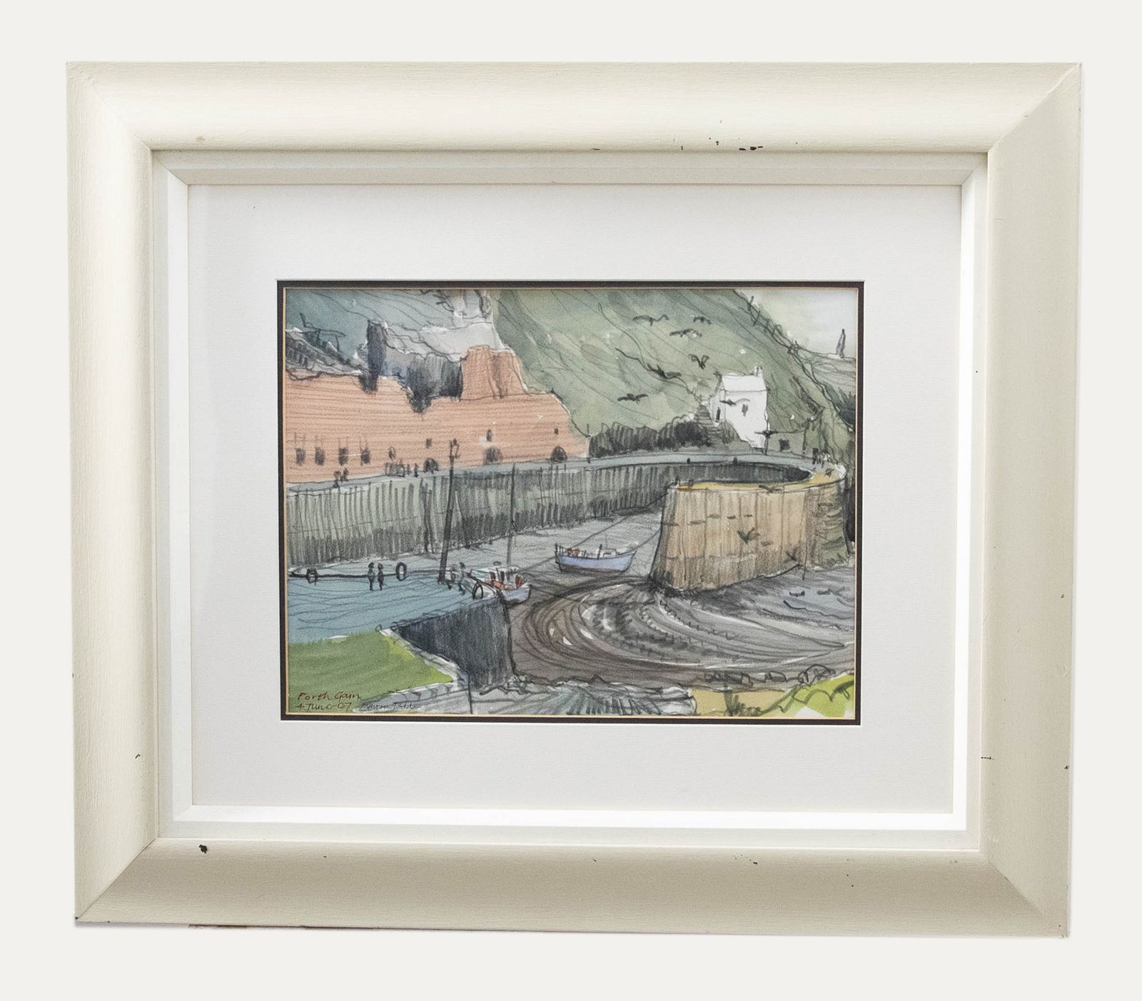 Martin Podd (B.1930) Framed Contemporary Watercolour, Porthgain