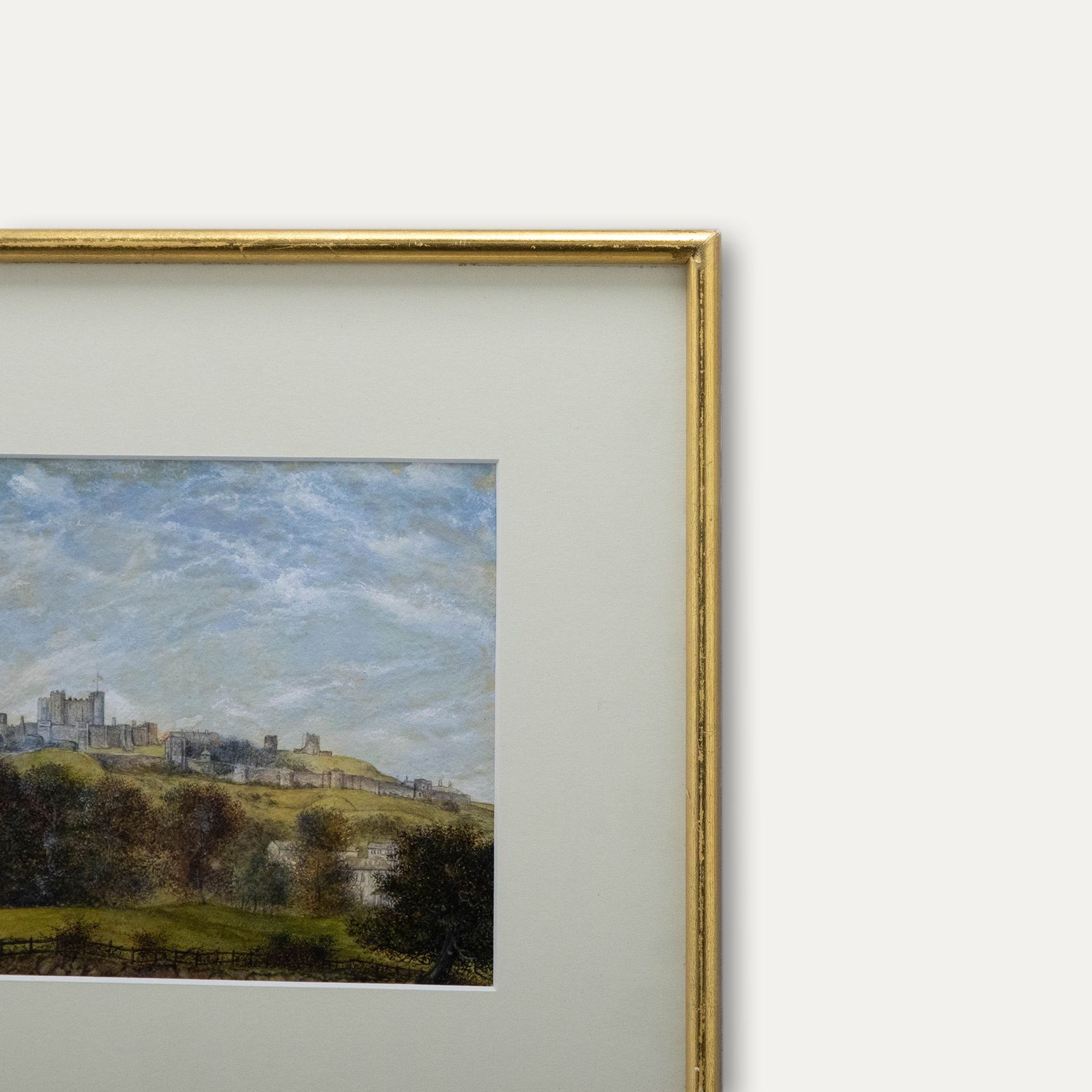 Attrib. James Robert Thompson Framed 19th Century Watercolour, Dover Castle photo 153.0