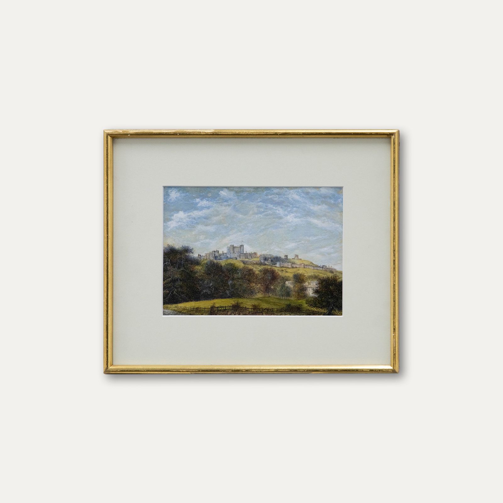 Attrib. James Robert Thompson Framed 19th Century Watercolour, Dover Castle photo vinterior