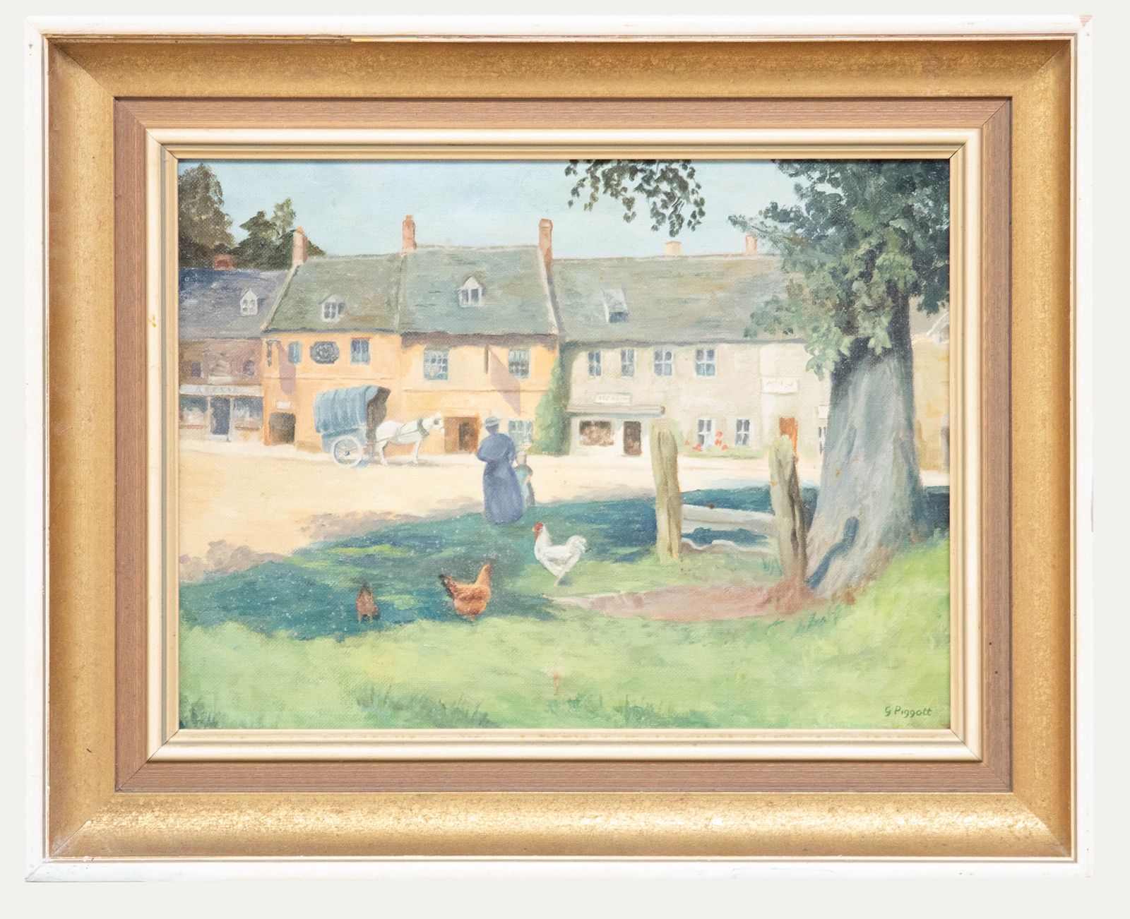 G. Piggott  20th Century Oil, Morning In The Village