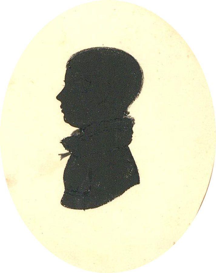 Early 19th Century Silhouette A Young Girl