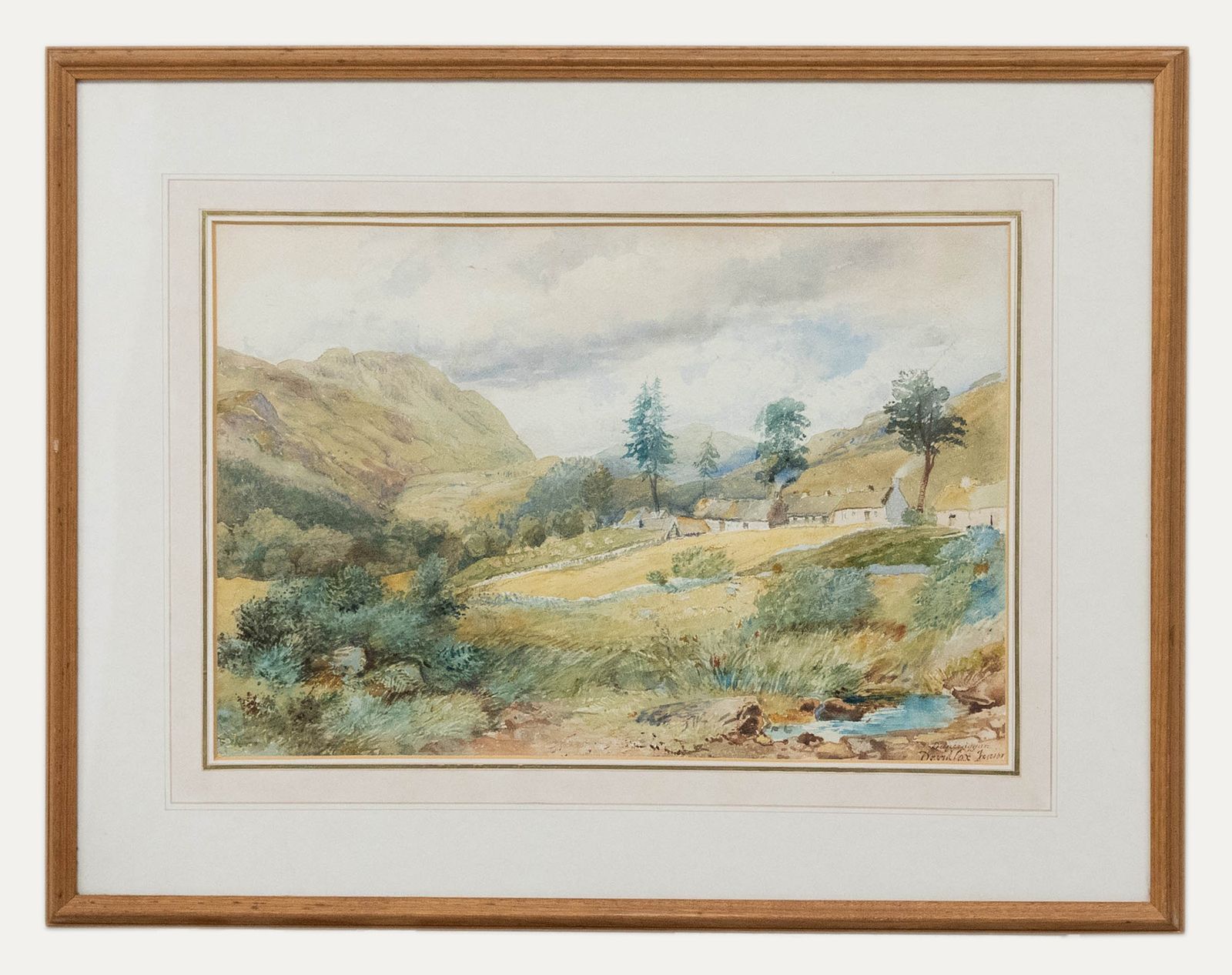 David Cox Jnr. Arws (1809 1885) Framed Watercolour, Duncraggan