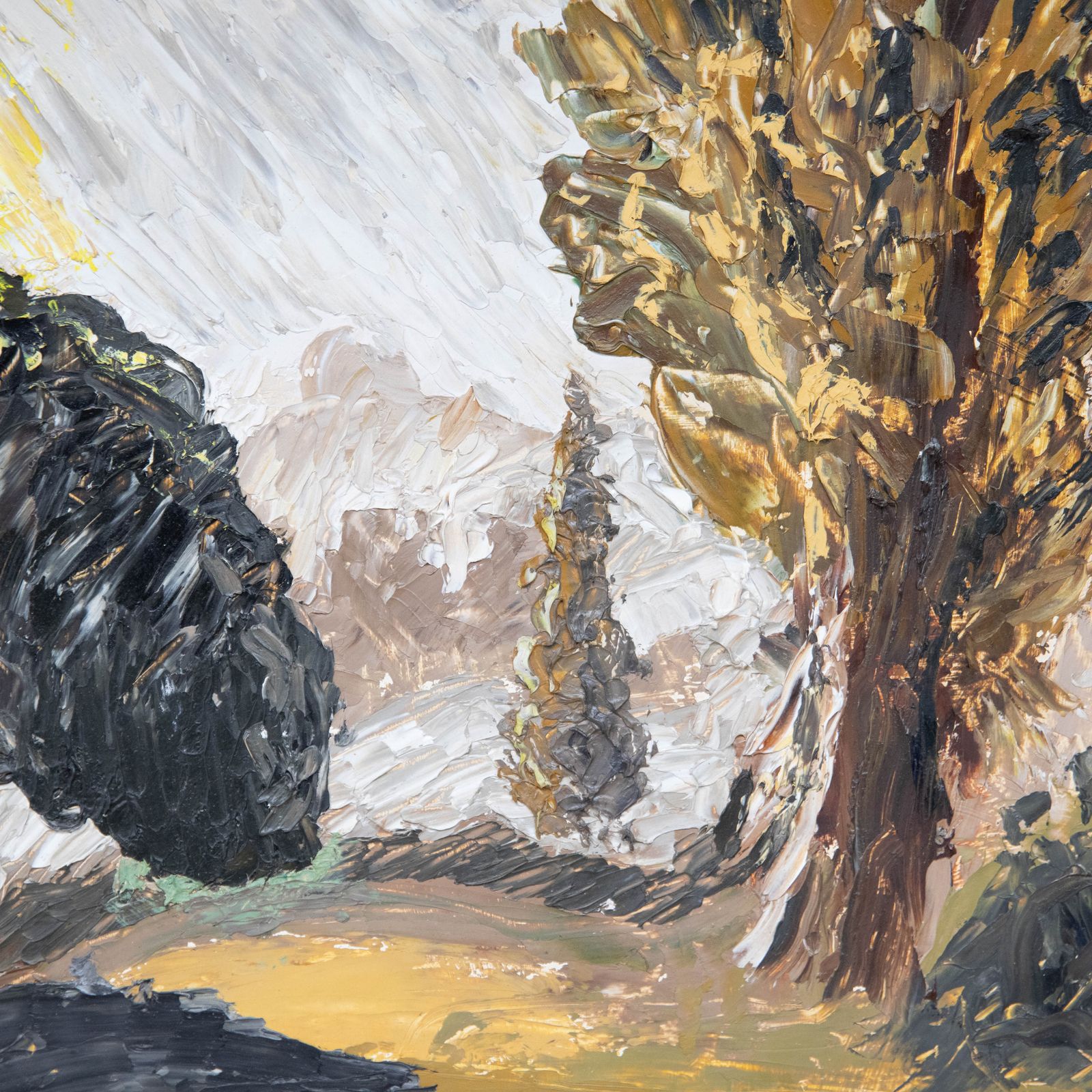 W.G.R Framed Mid 20th Century Oil, Morning Sun photo Art