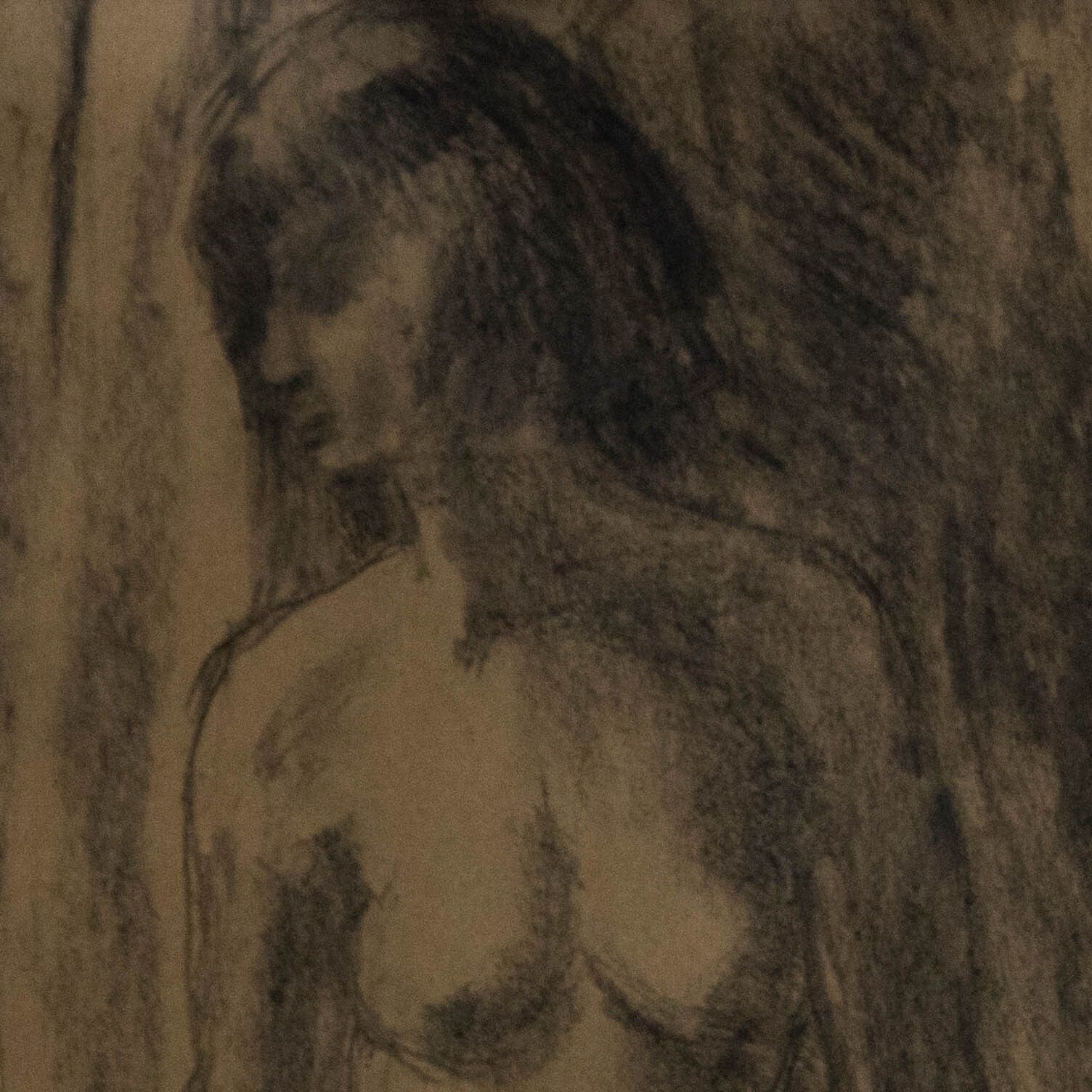 Lady Diana Milles  Mid 20th Century Charcoal Drawing, Phylida photo Art