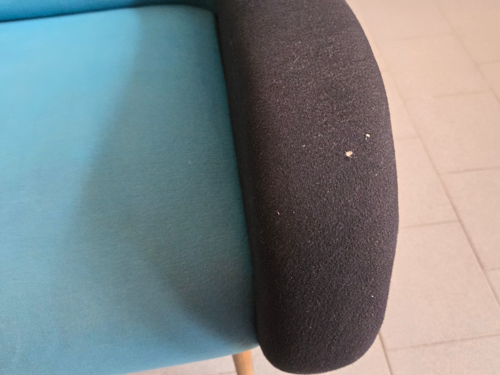 photo for sale Vintage 1950 Rockabilly Wool Jersey Armchair Dlg Marco Zanuso Arflex 50s