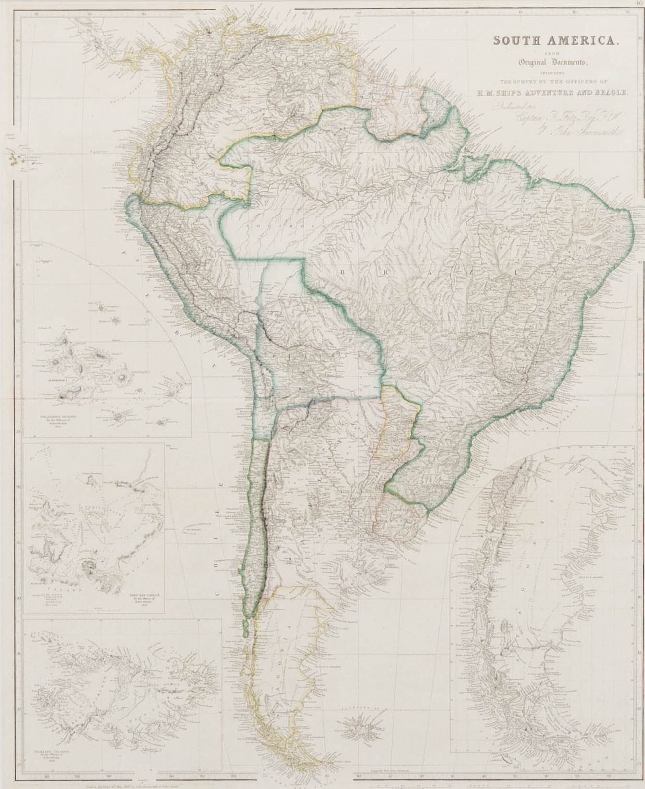 After John Arrowsmith (1790 1873) 20th Century Digital Print, South America photo furniture