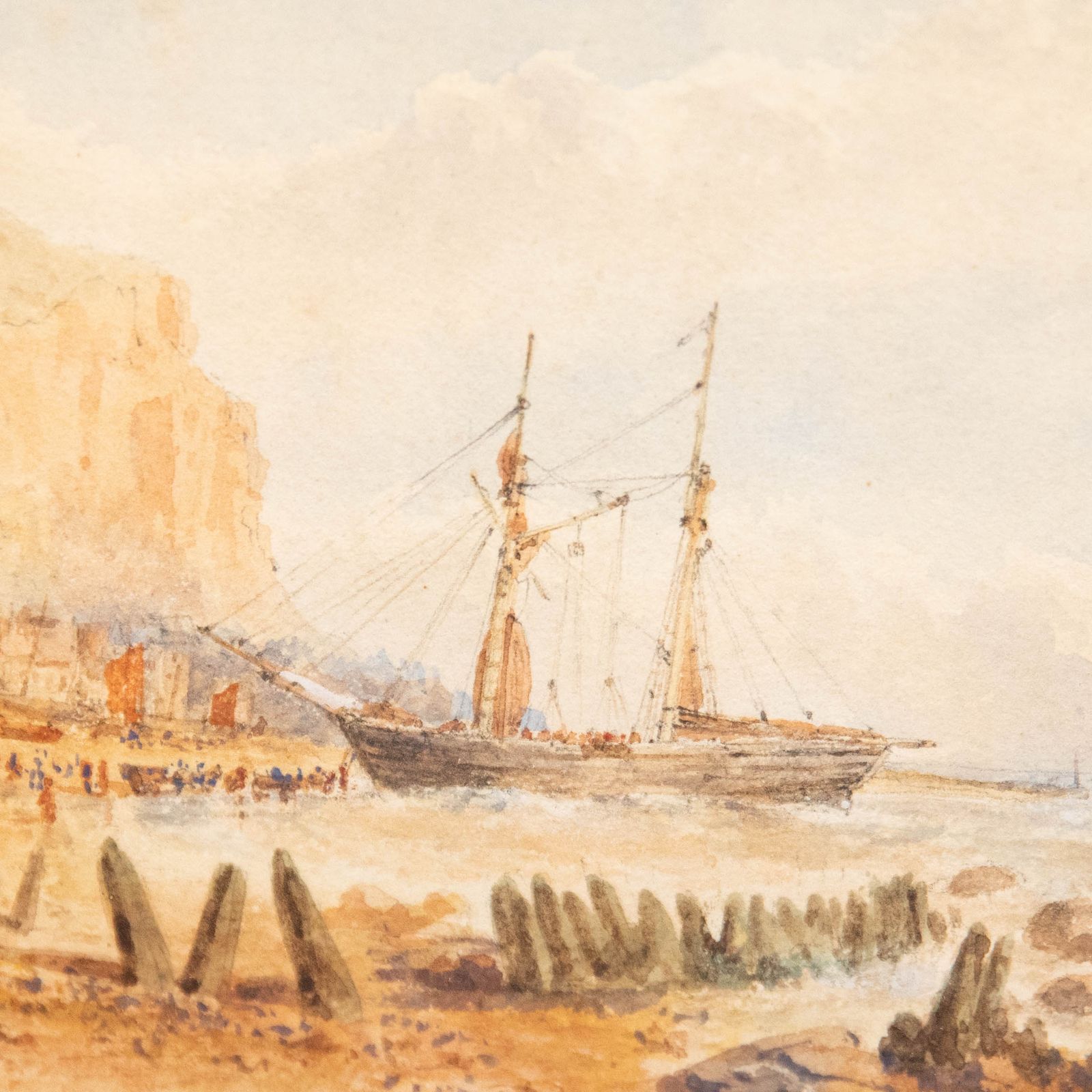 J. W. Haworth 19th Century Watercolour, Near Hastings photo 112.0